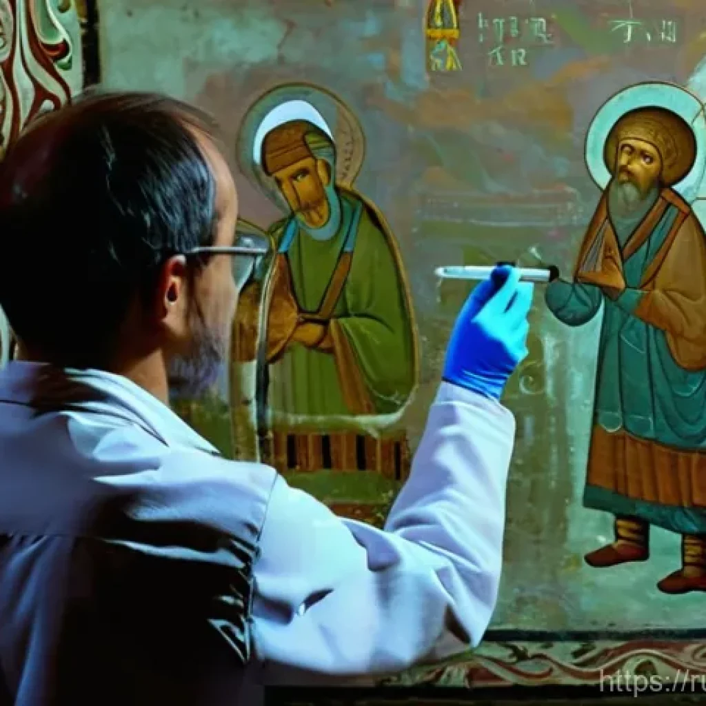 AI로 복원된 예술 - **AI-Enhanced Fresco Restoration at Ferapontov Monastery**
"A scene set within a beautifully pre...