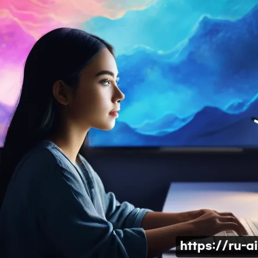 AI 아트 소프트웨어 - **Prompt 1: The Dawn of Digital Inspiration**
A young adult, male or female, with a look of prof...
